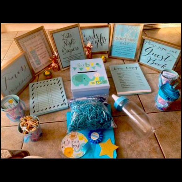 Baby boy baby shower party supplies - Picture 1 of 2